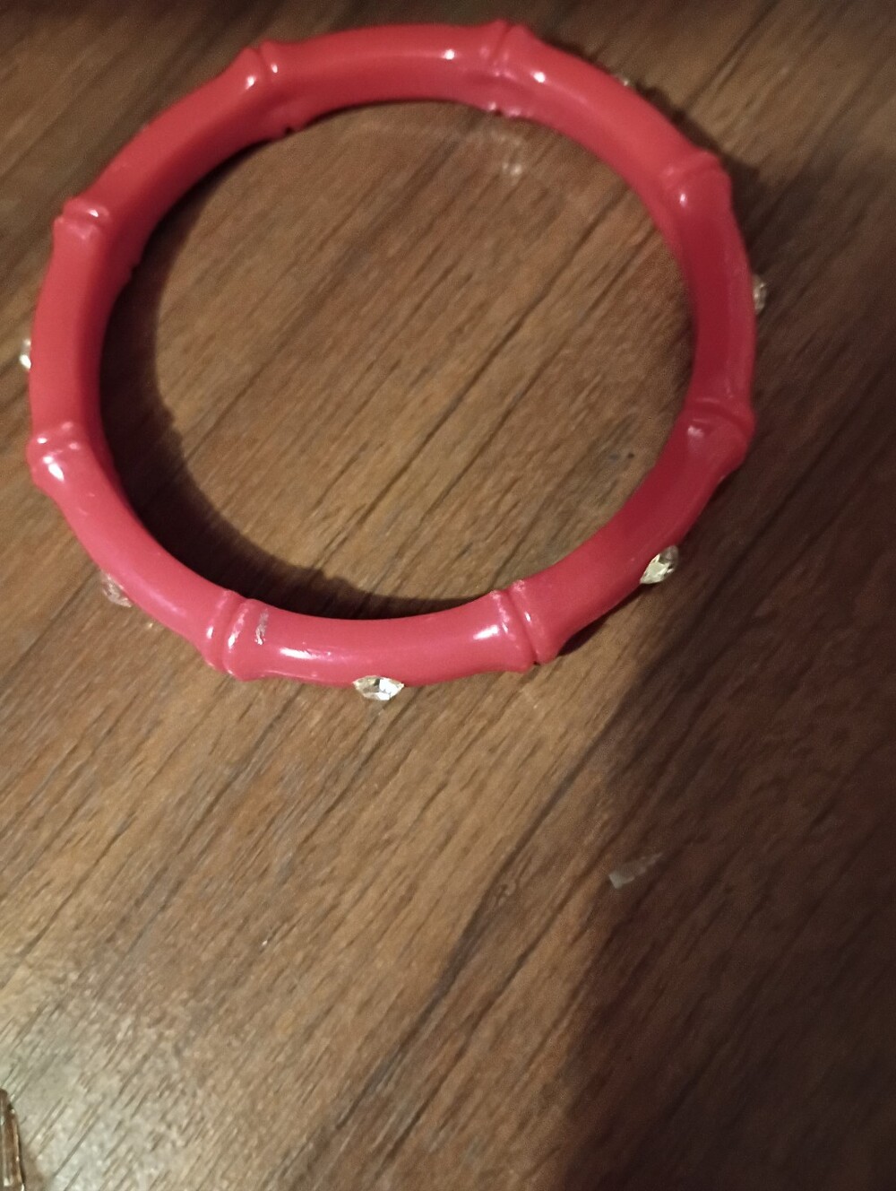 Bamboo Shape Carved Plastic Bangle Bracelet Bangle